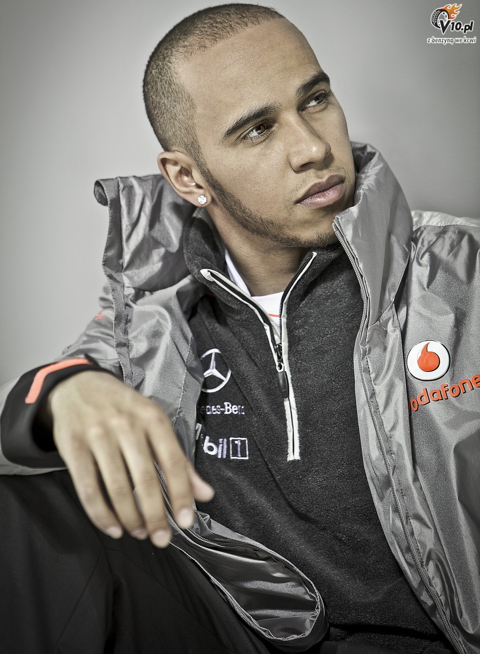Button i Hamilton w sesji zdjciowej McLarena