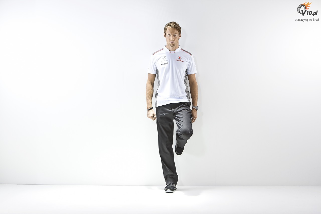 Button i Hamilton w sesji zdjciowej McLarena