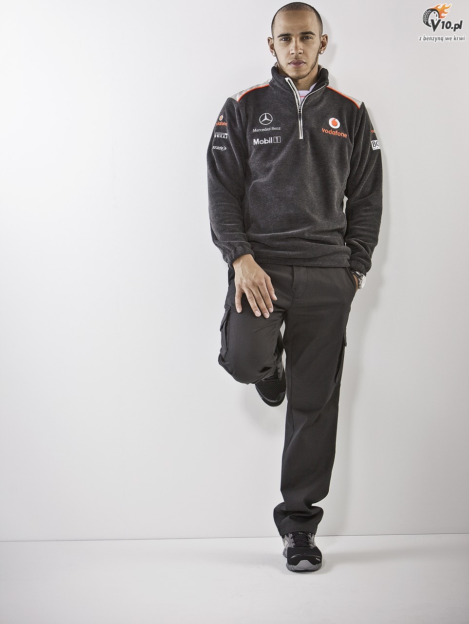 Button i Hamilton w sesji zdjciowej McLarena