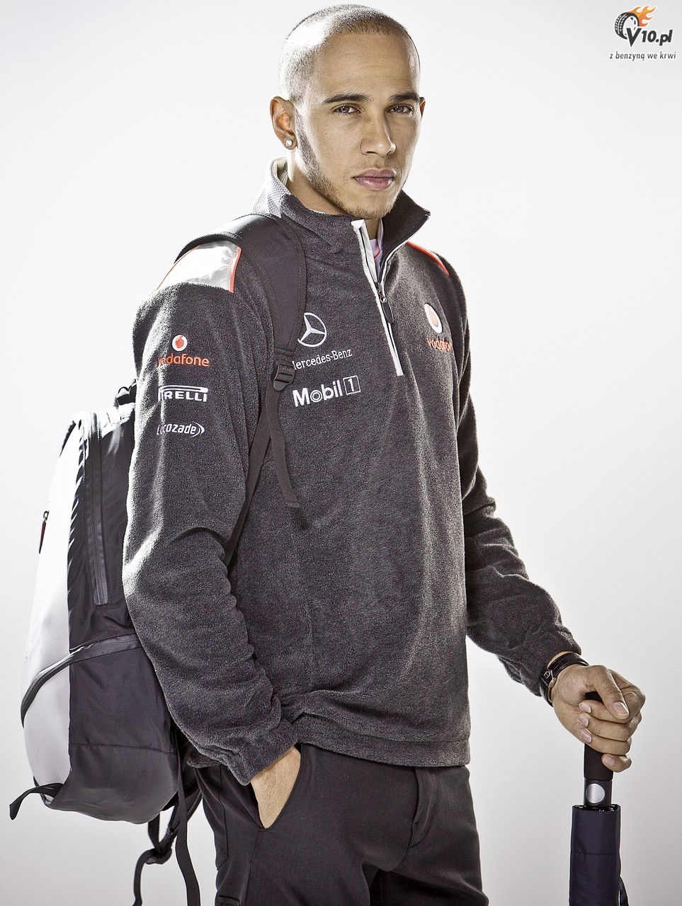 Button i Hamilton w sesji zdjciowej McLarena