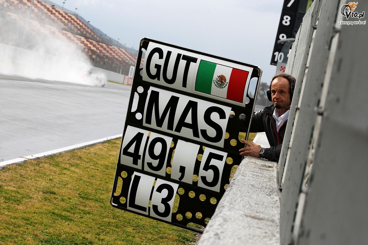 II testy F1 w Barcelonie 2013 - statystyki Pirelli