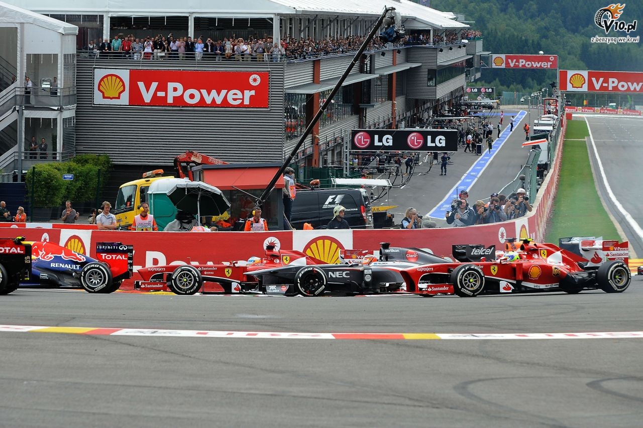 GP Belgii 2013 - wycig