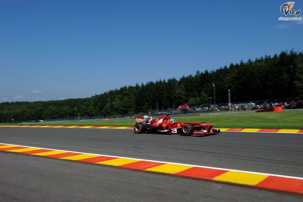 GP Belgii 2013 - pitkowe treningi