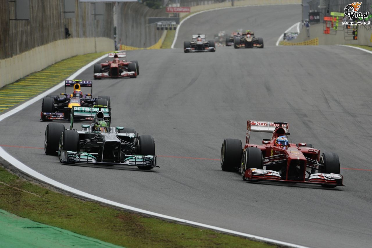 GP Brazylii 2013 - wycig