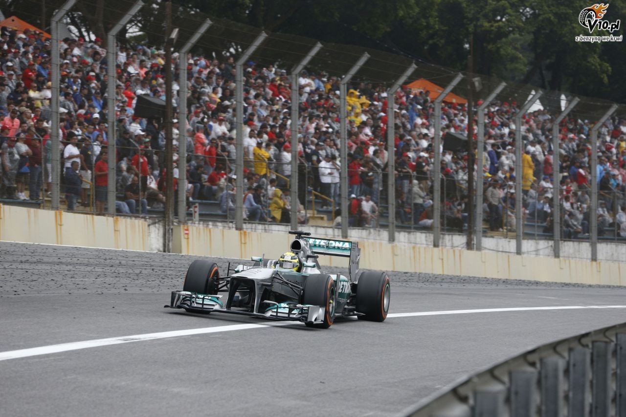 Testy F1 w Bahrajnie: Rosbergowi strzelia opona przy 320 km/h