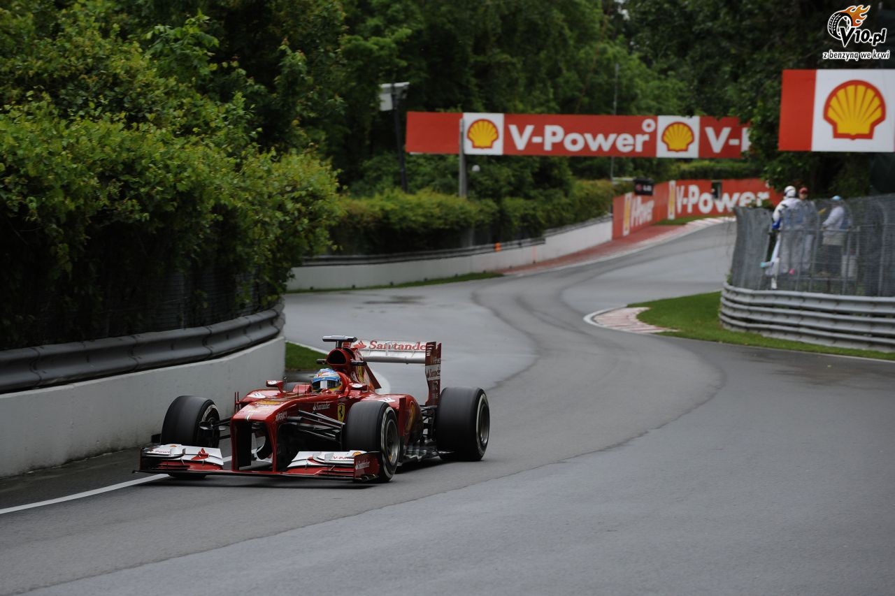 GP Kanady 2013 - pitkowe treningi