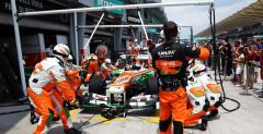 Force India zostaje przy nakrtkach na koa z GP Malezji