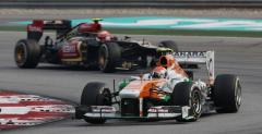 Force India zostaje przy nakrtkach na koa z GP Malezji