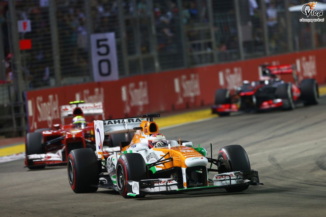 GP Singapuru 2013 - wycig