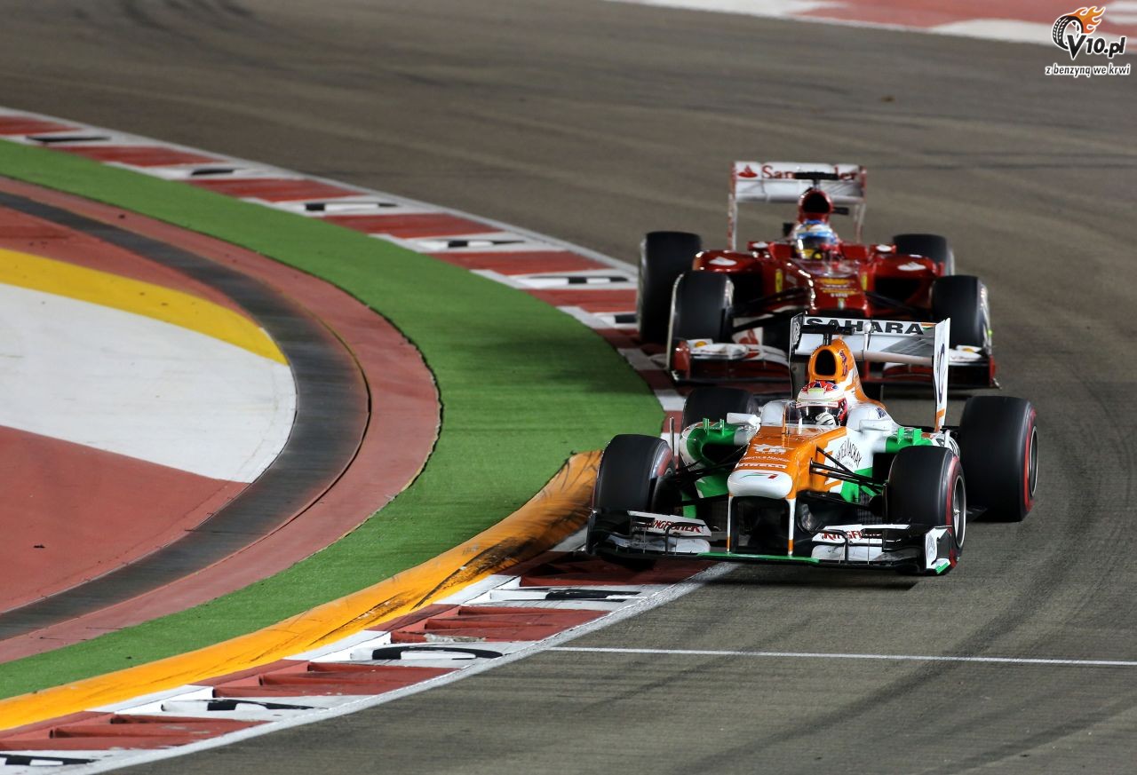 GP Singapuru 2013 - wycig