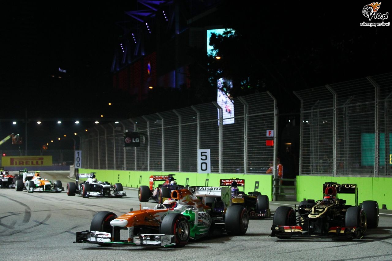 GP Singapuru 2013 - wycig