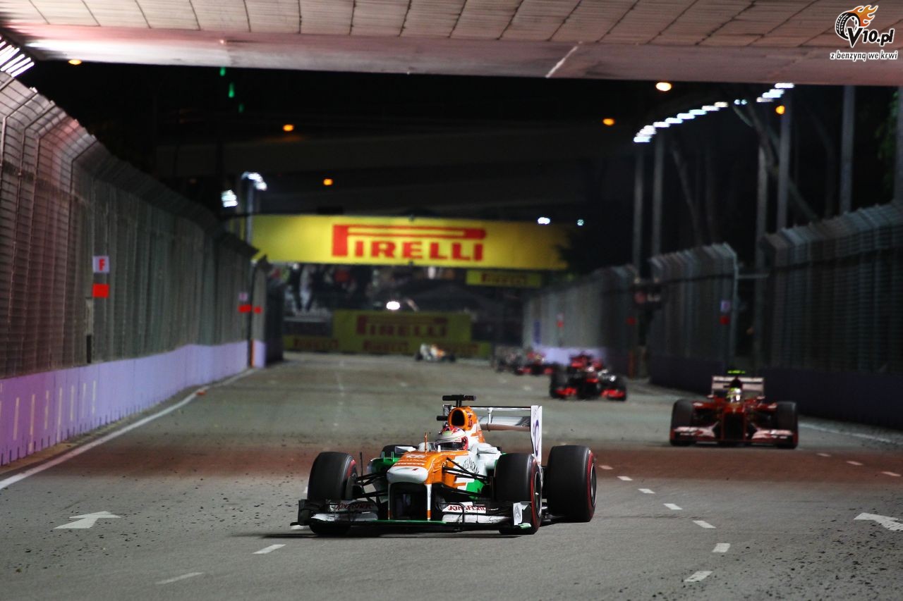 GP Singapuru 2013 - wycig