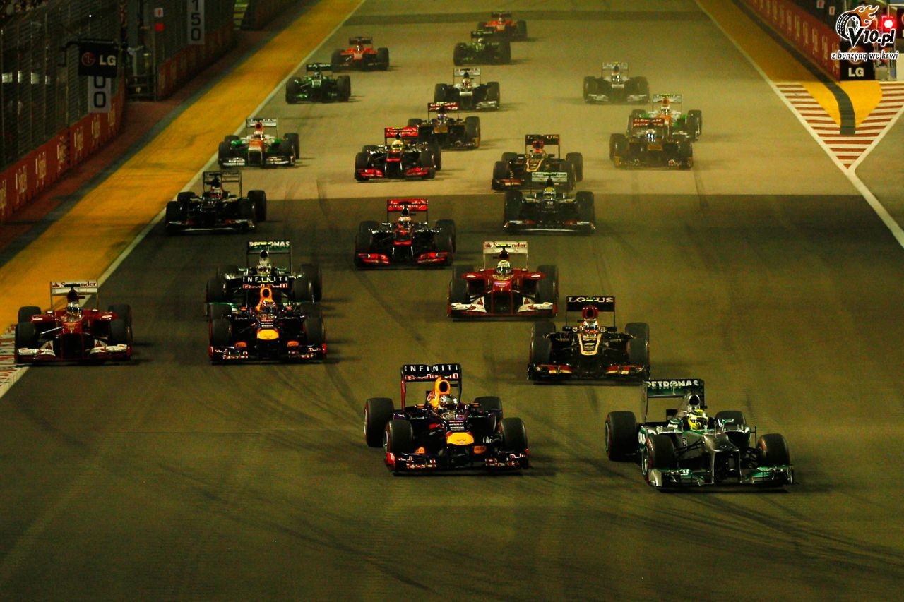 GP Singapuru 2013 - wycig