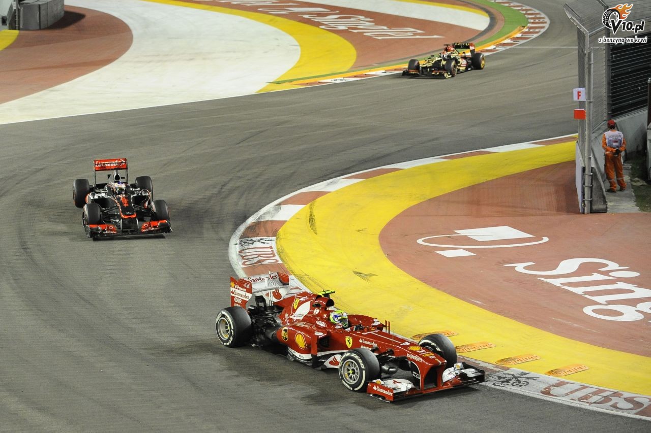 GP Singapuru 2013 - wycig
