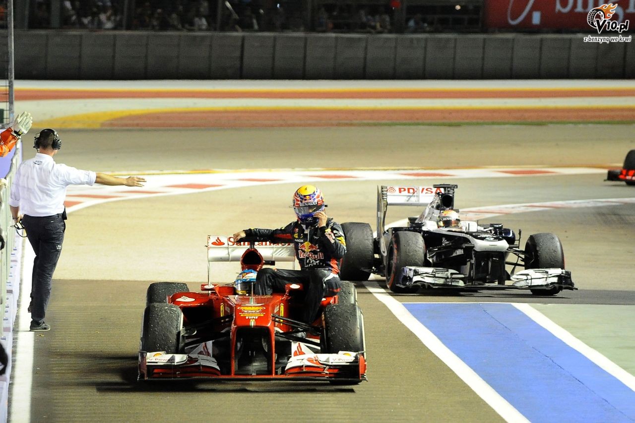 GP Singapuru 2013 - wycig