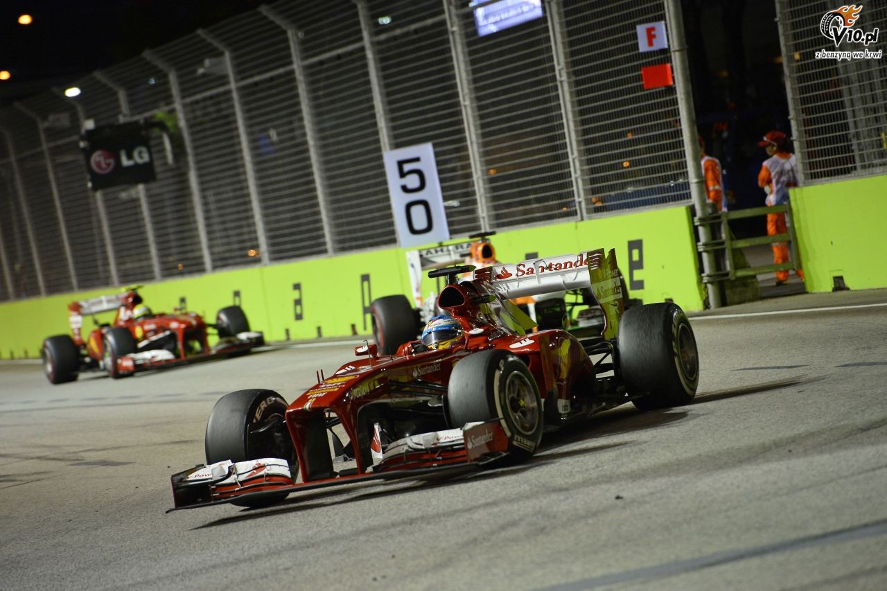 GP Singapuru 2013 - wycig