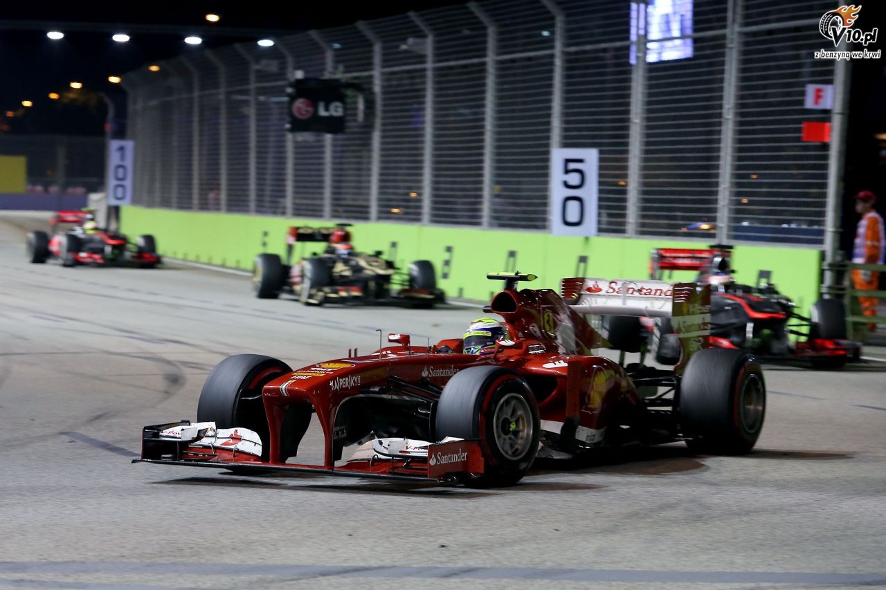 GP Singapuru 2013 - wycig