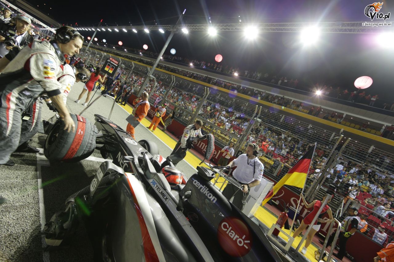 GP Singapuru 2013 - wycig