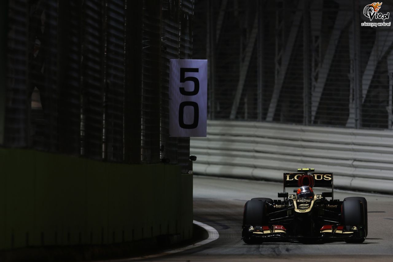 GP Singapuru - 3. trening: Vettel nie da si Grosjeanowi