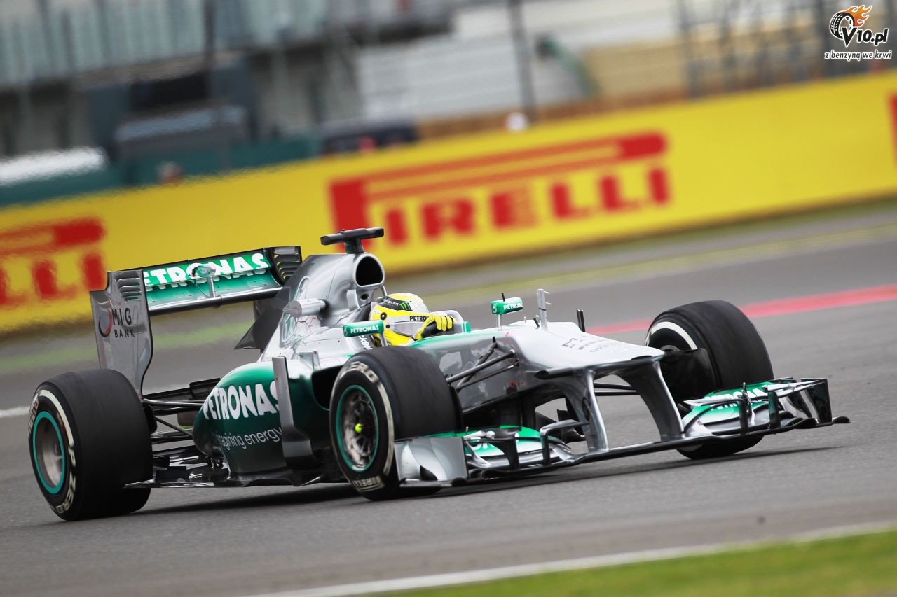 GP Wielkiej Brytanii - wycig: Rosberg zwycia w chaosie eksplozji opon