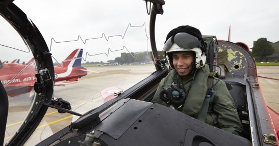 Lewis Hamilton - lot myśliwcem RAF