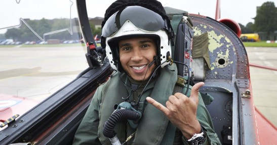 Lewis Hamilton - lot myśliwcem RAF