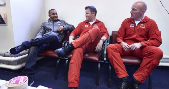 Lewis Hamilton - lot myśliwcem RAF