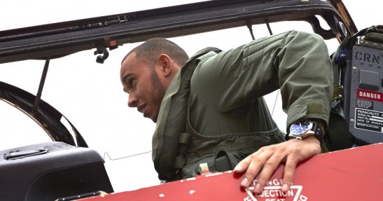 Lewis Hamilton - lot myśliwcem RAF