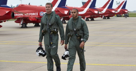 Lewis Hamilton - lot myśliwcem RAF