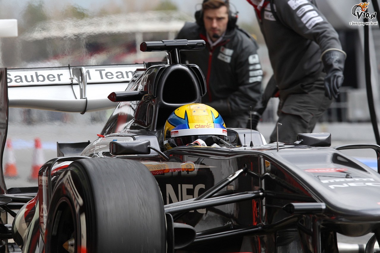I Testy F1 w Barcelonie 2013 - dzie pierwszy