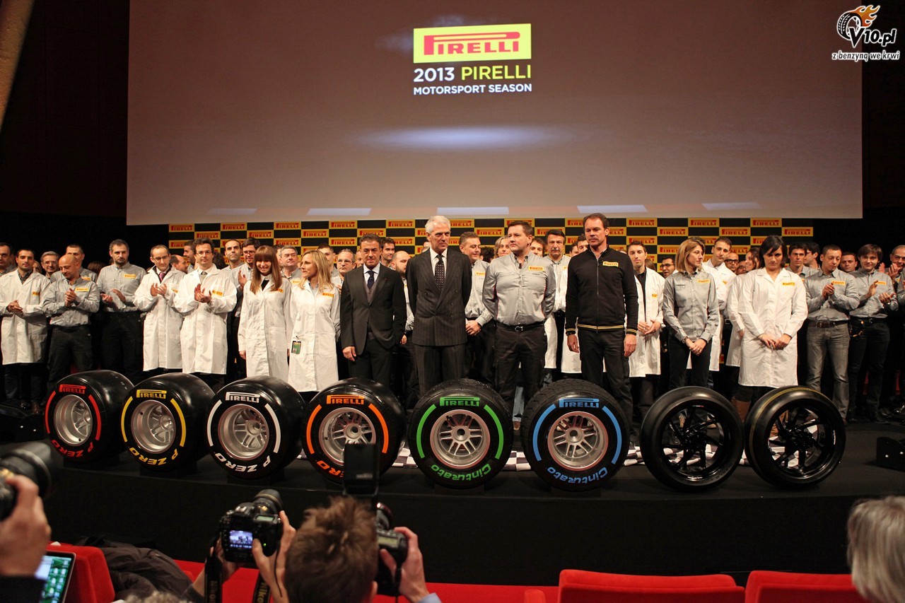 Pirelli - prezentacja opon do sportów motorowych na sezon 2013