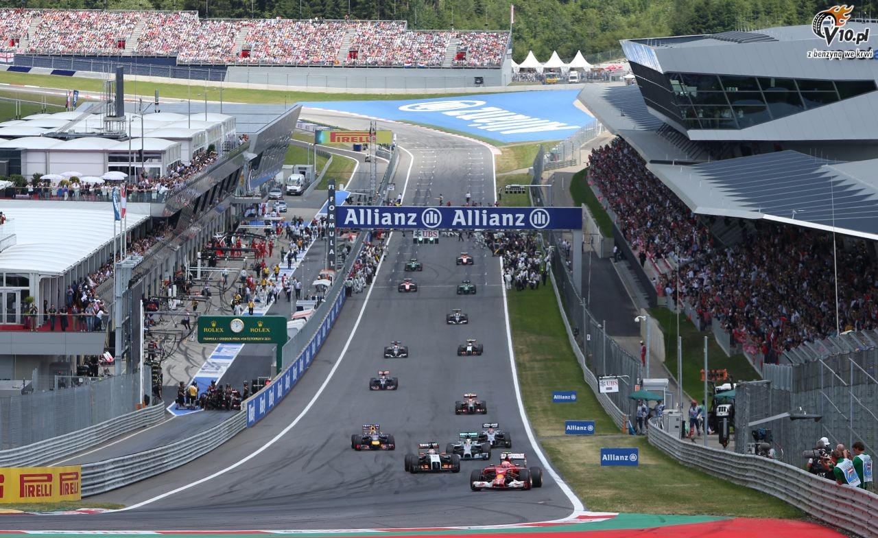 GP Austrii 2014 - wycig