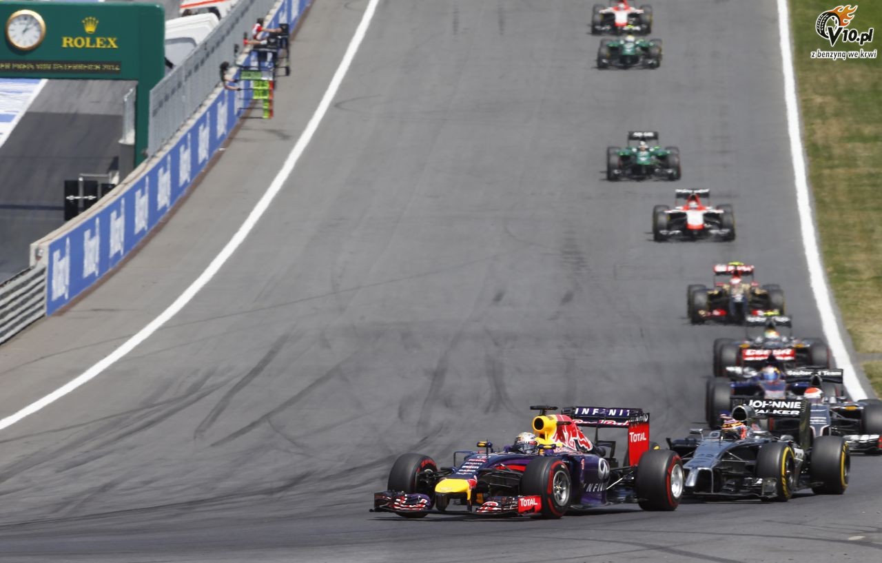 GP Austrii 2014 - wycig