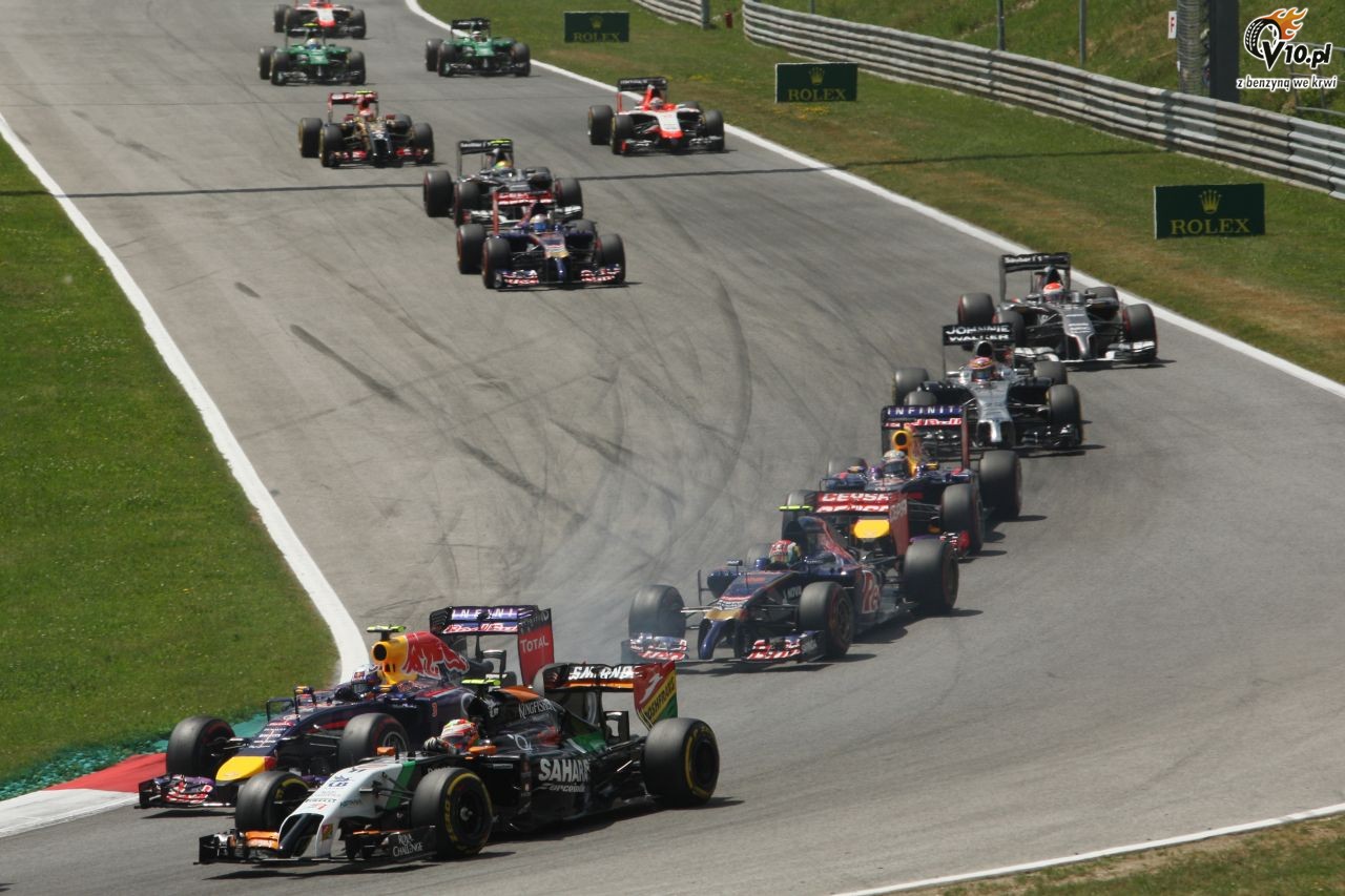 GP Austrii 2014 - wycig