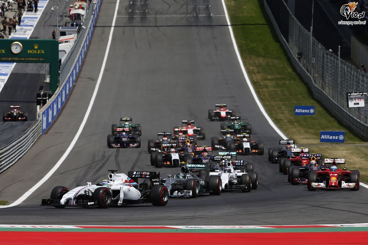GP Austrii 2014 - wycig