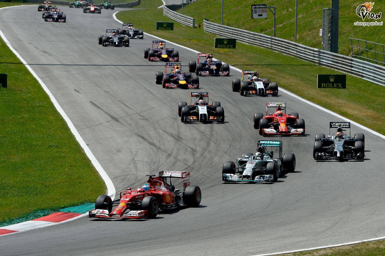 GP Austrii 2014 - wycig