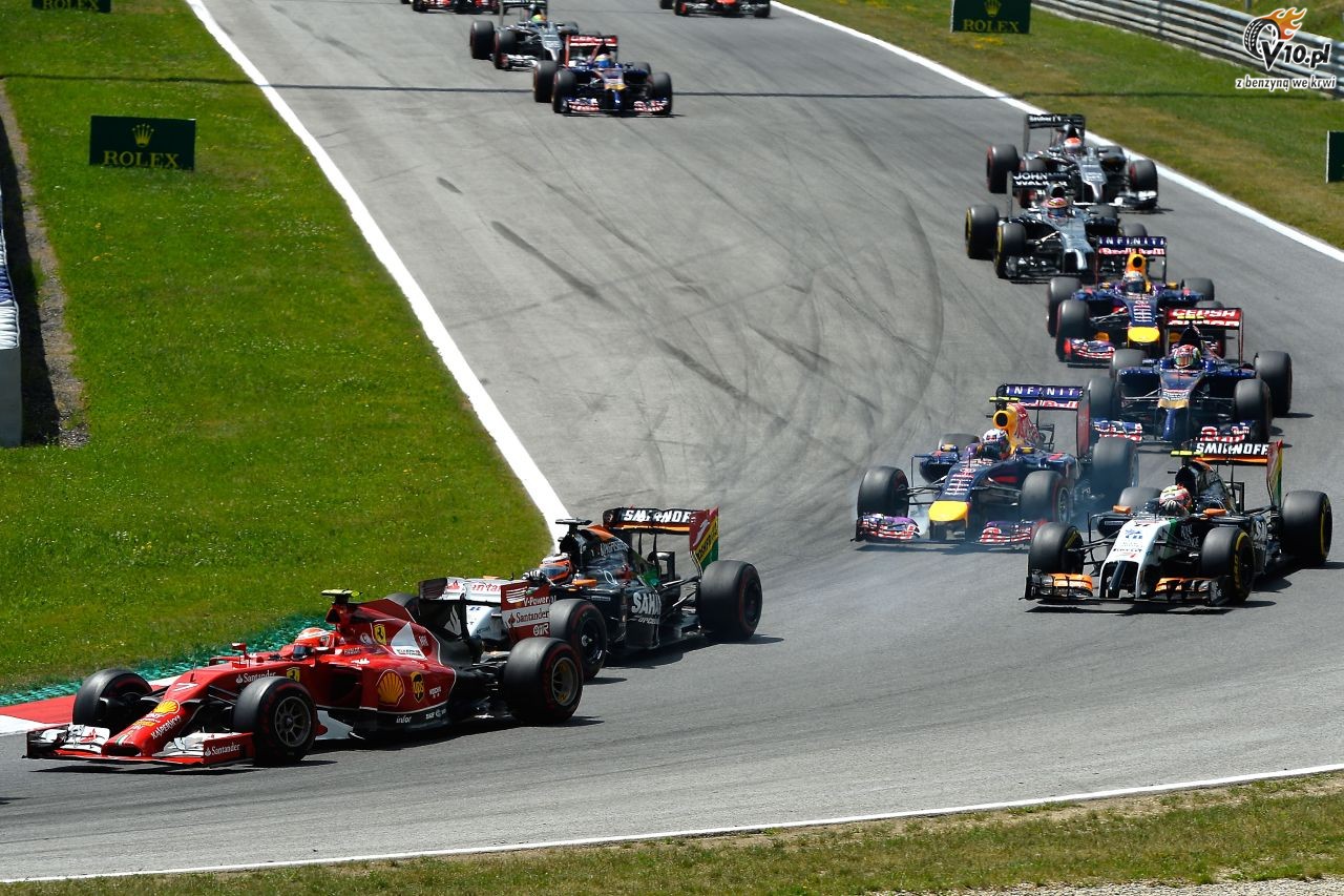 GP Austrii 2014 - wycig