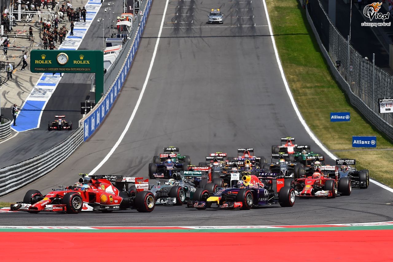 GP Austrii 2014 - wycig