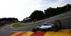 GP Belgii - wycig: Kolejna wygrana Ricciardo, Mercedesy si zderzyy