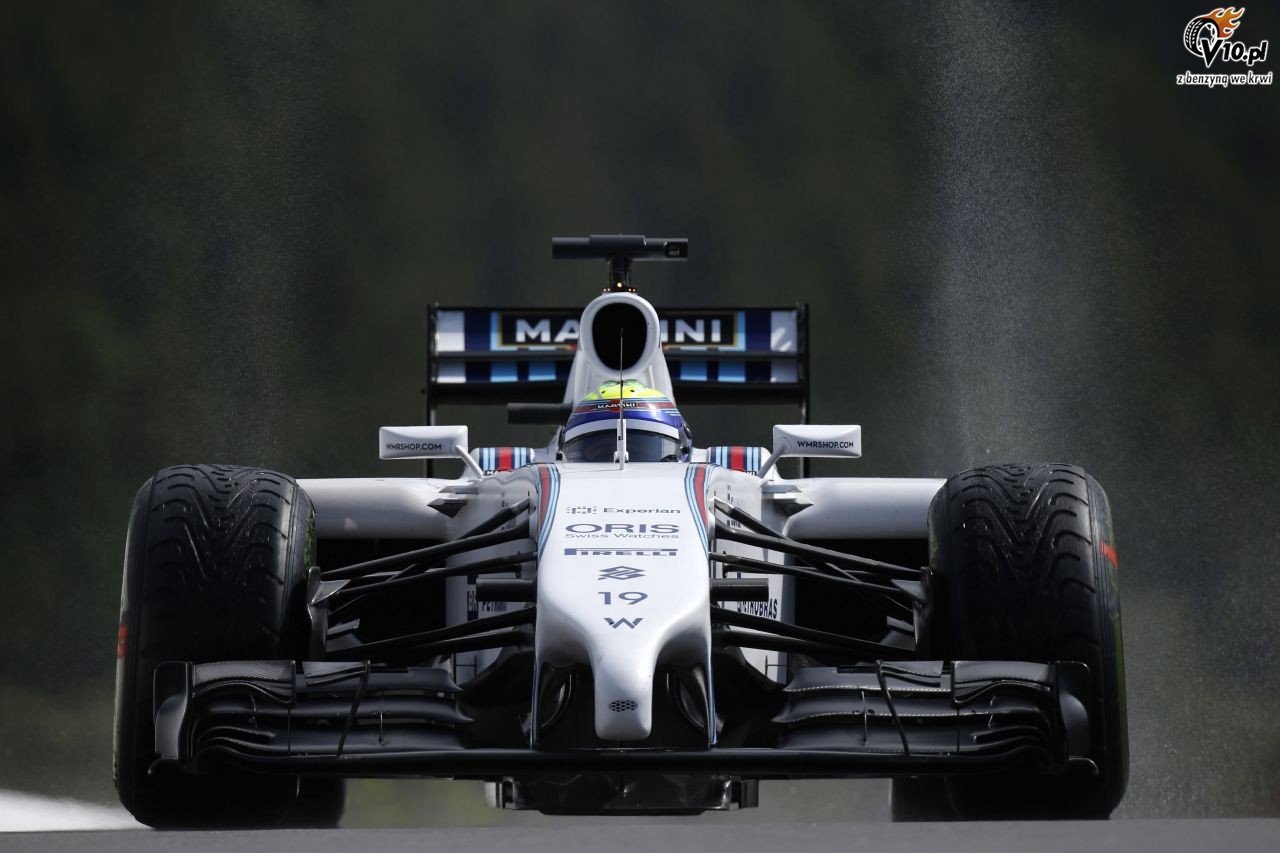 Williams pokonany przez deszcz