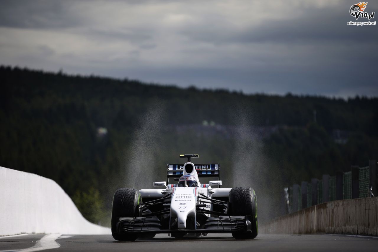 Williams pokonany przez deszcz