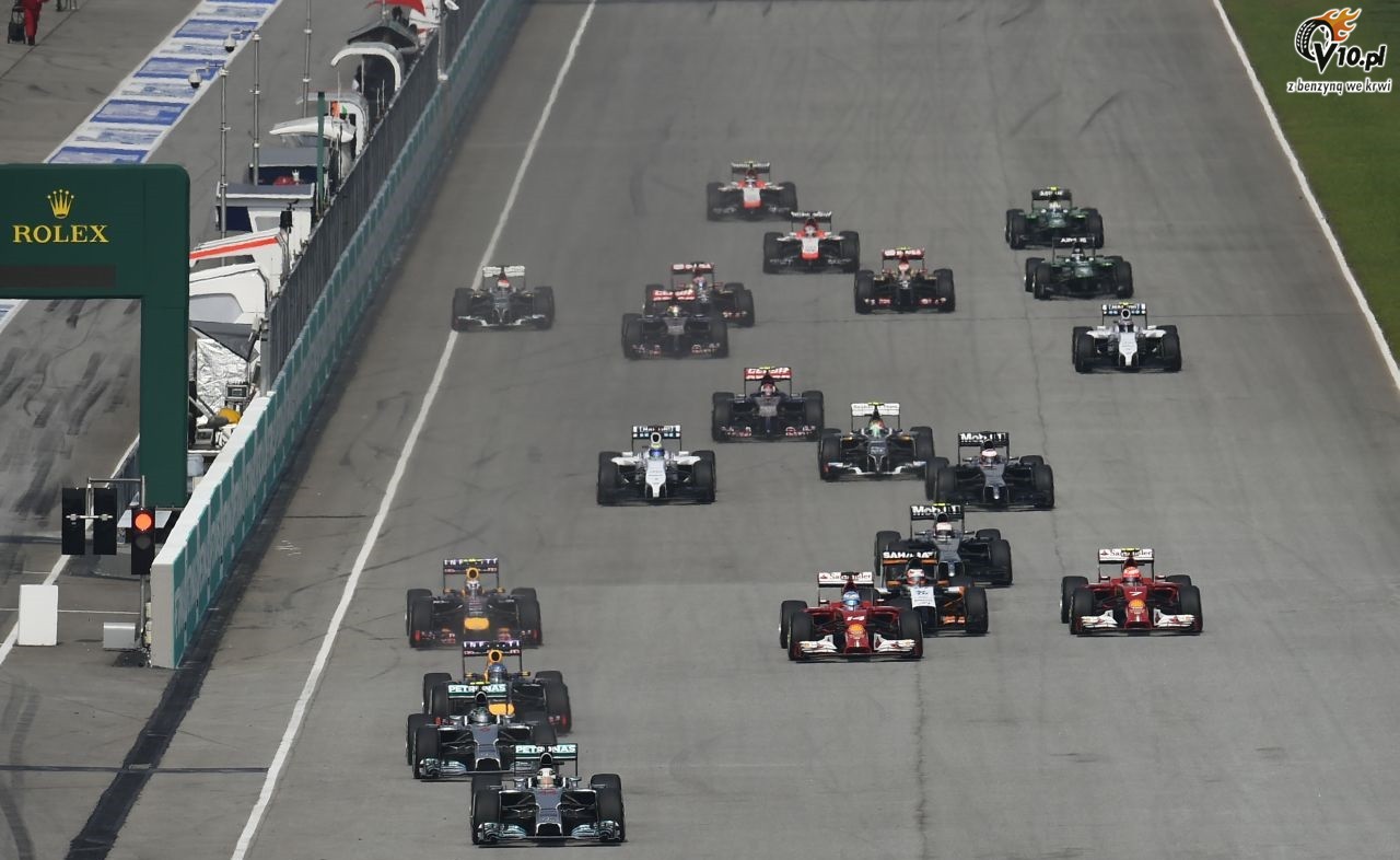 GP Malezji 2014 - wycig