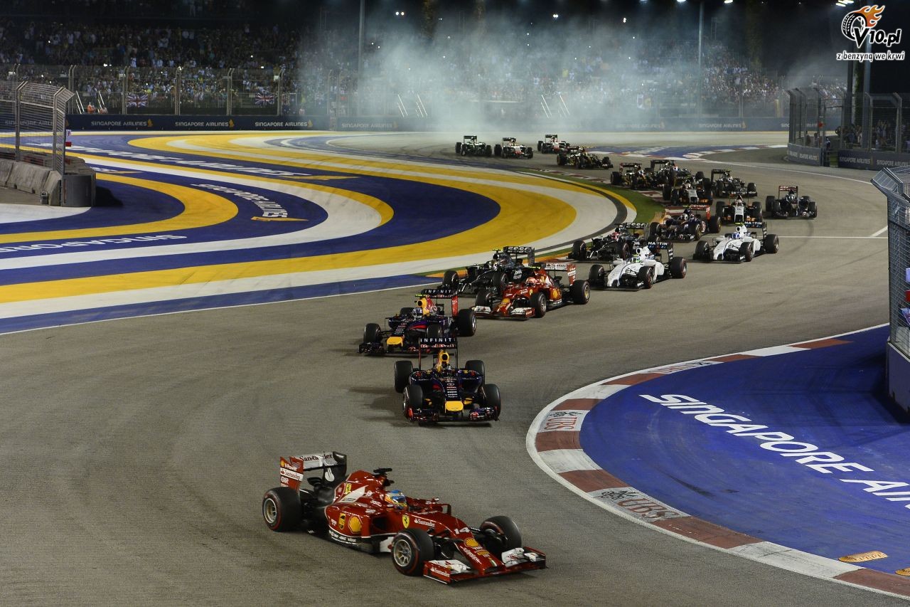 GP Singapuru 2014 - wycig