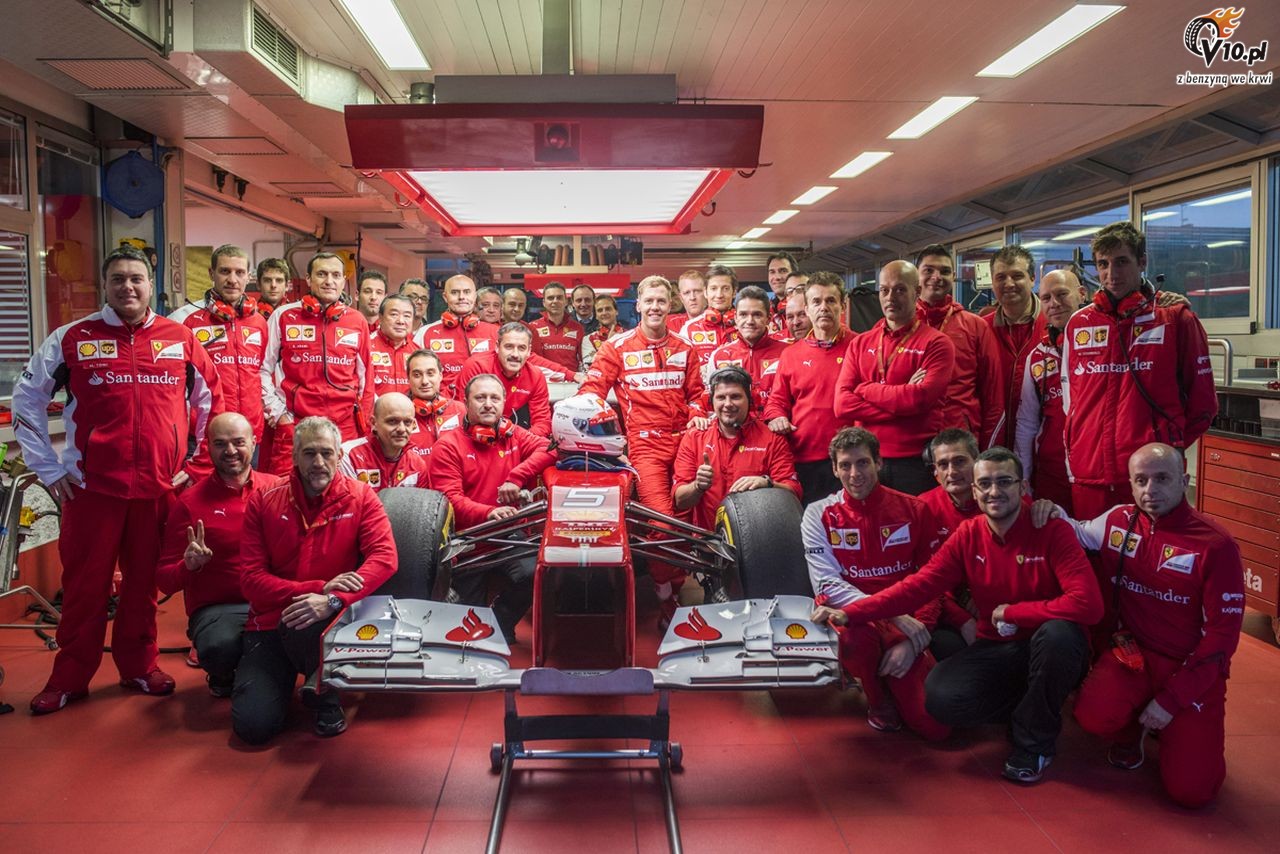Debiut Vettela w Ferrari