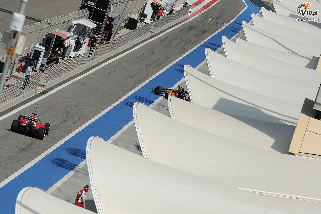 II testy F1 w Bahrajnie 2014 - dzie pierwszy