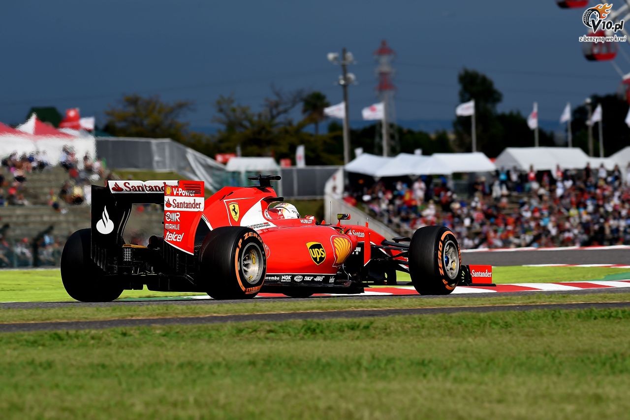 Ferrari zbudowane postpem w GP Japonii