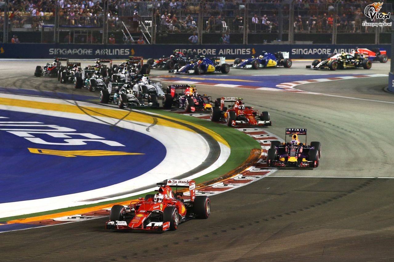 GP Singapuru 2015 - wycig