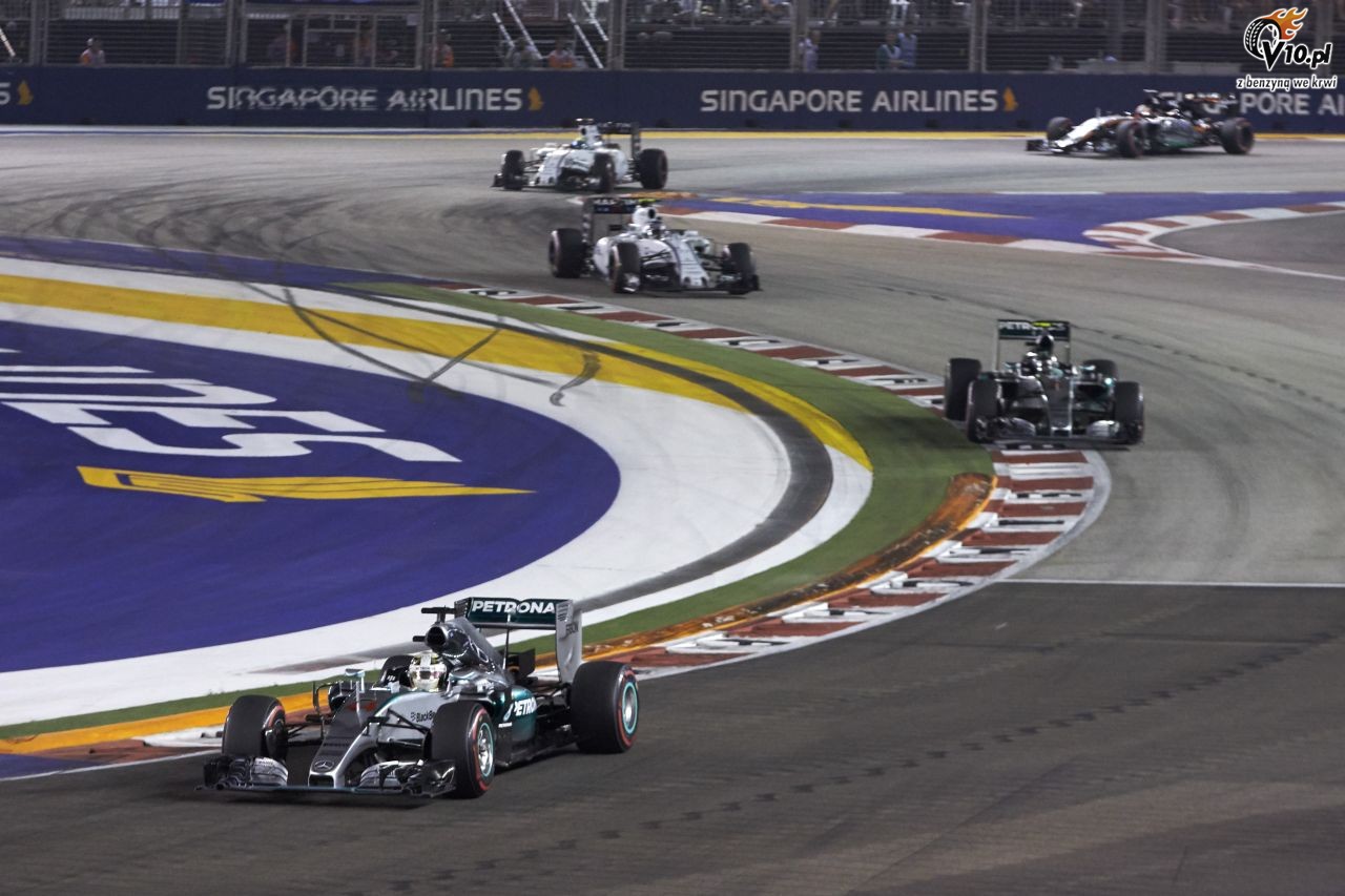 GP Singapuru 2015 - wycig