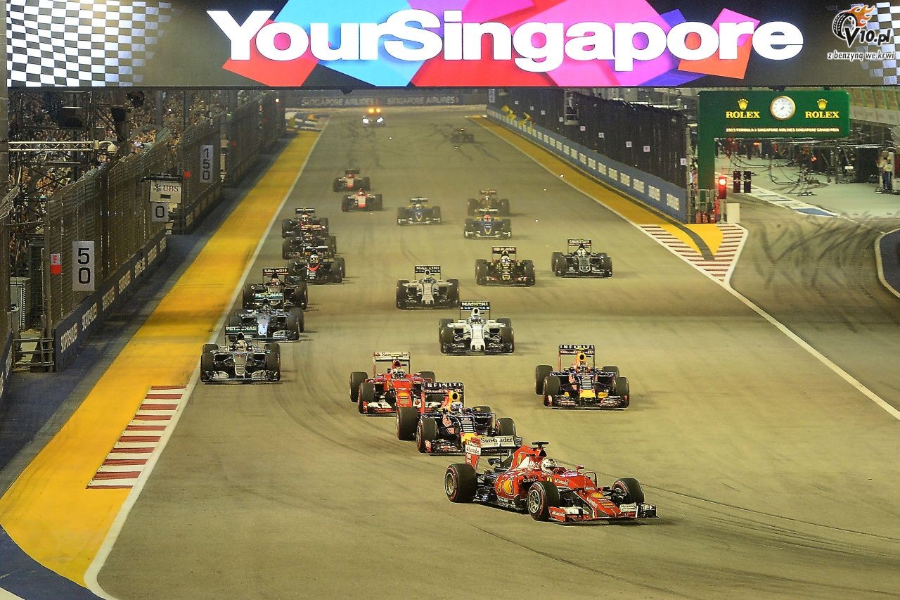 GP Singapuru 2015 - wycig