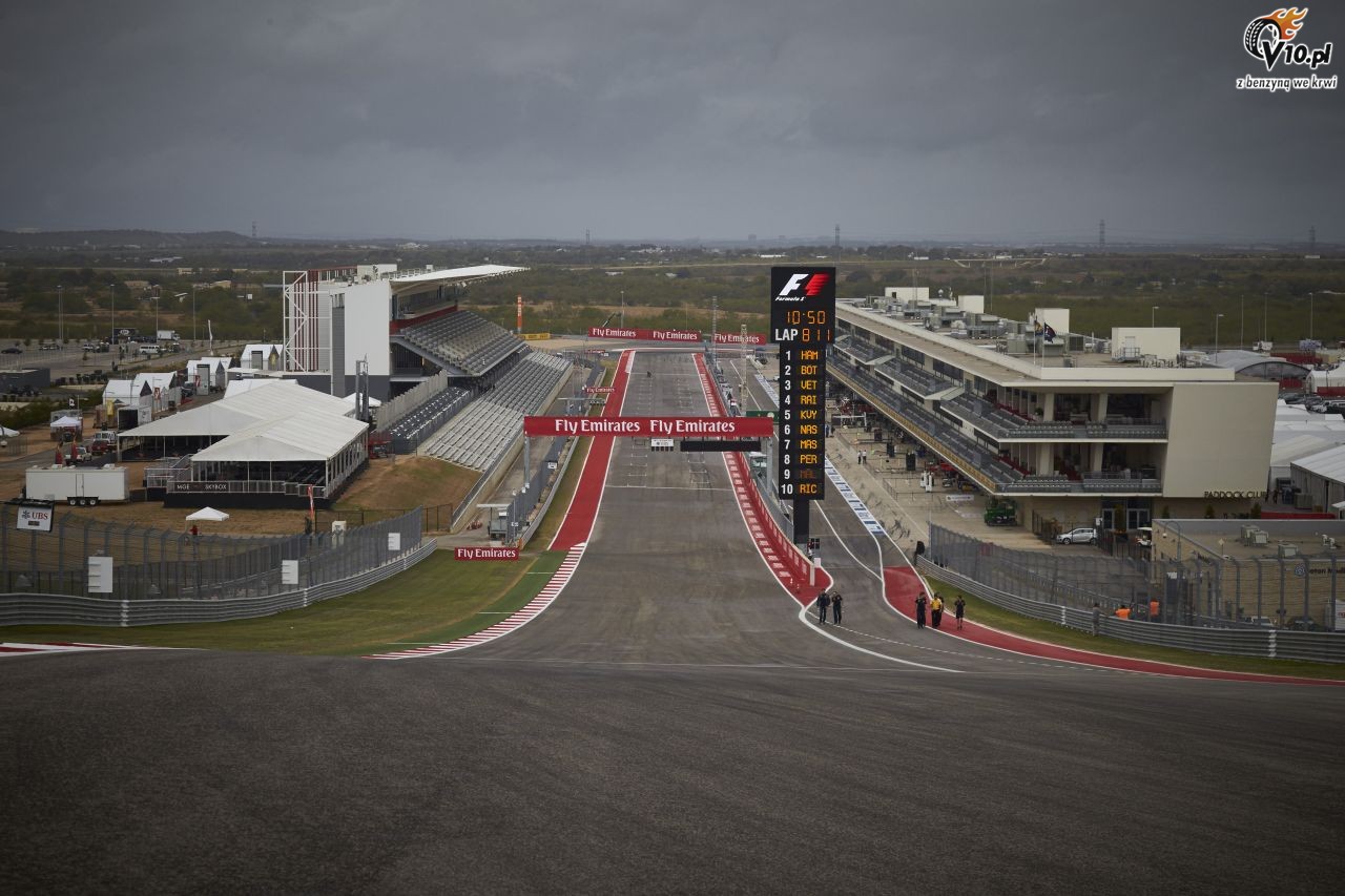 GP USA 2015 - ustawienie na starcie wycigu